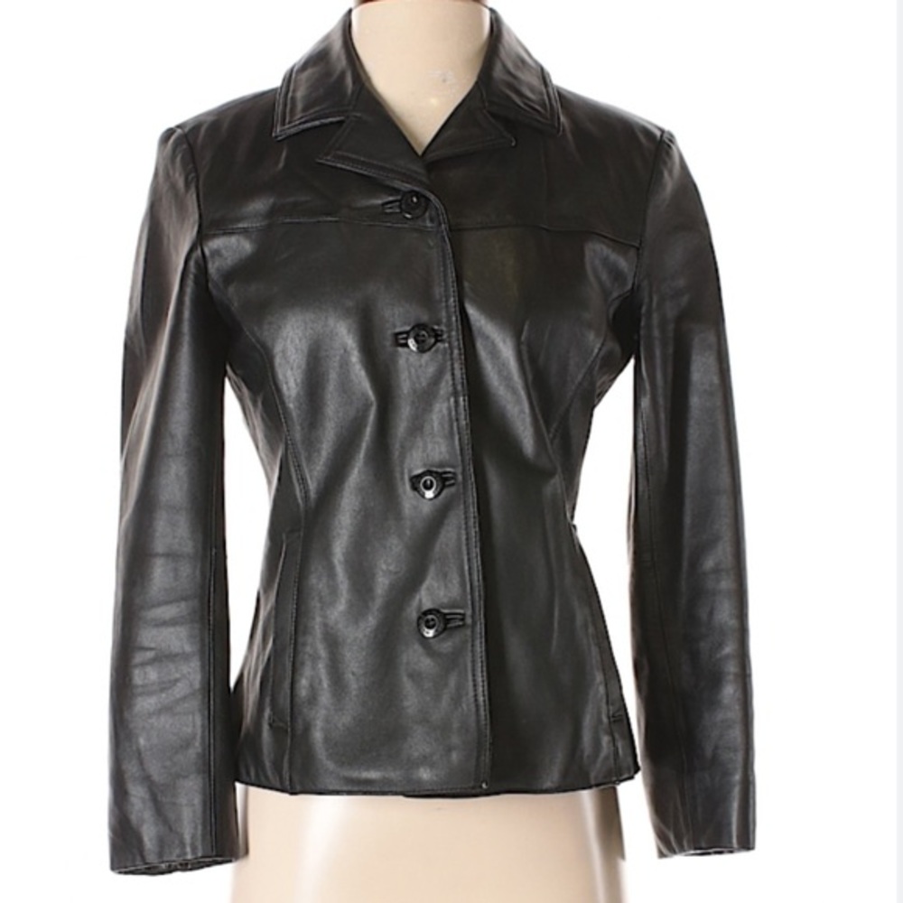 Wilsons 100% Leather Black jacket